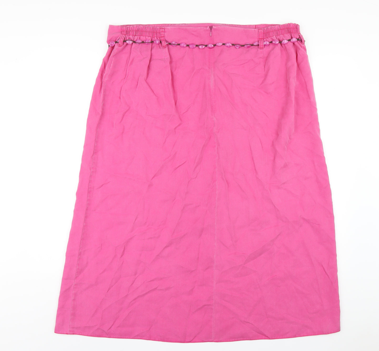 Principles Womens Pink Lyocell A-Line Skirt Size 20 Zip