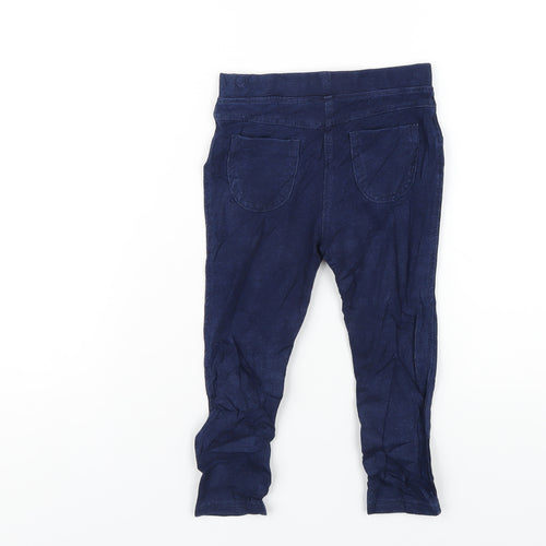 Marks and Spencer Girls Blue Cotton Jegging Jeans Size 2-3 Years Regular Pullover