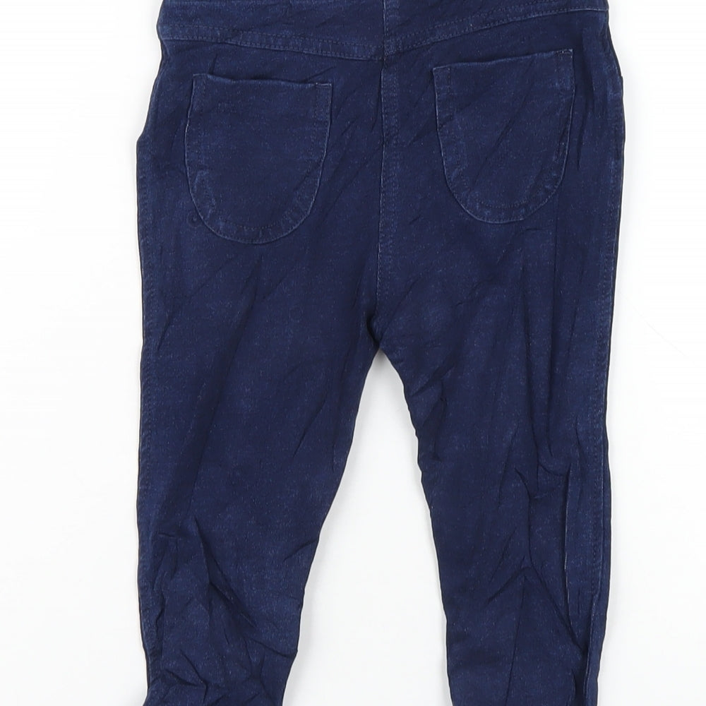 Marks and Spencer Girls Blue Cotton Jegging Jeans Size 2-3 Years Regular Pullover