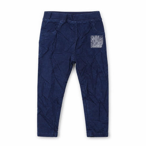 Marks and Spencer Girls Blue Cotton Jegging Jeans Size 2-3 Years Regular Pullover