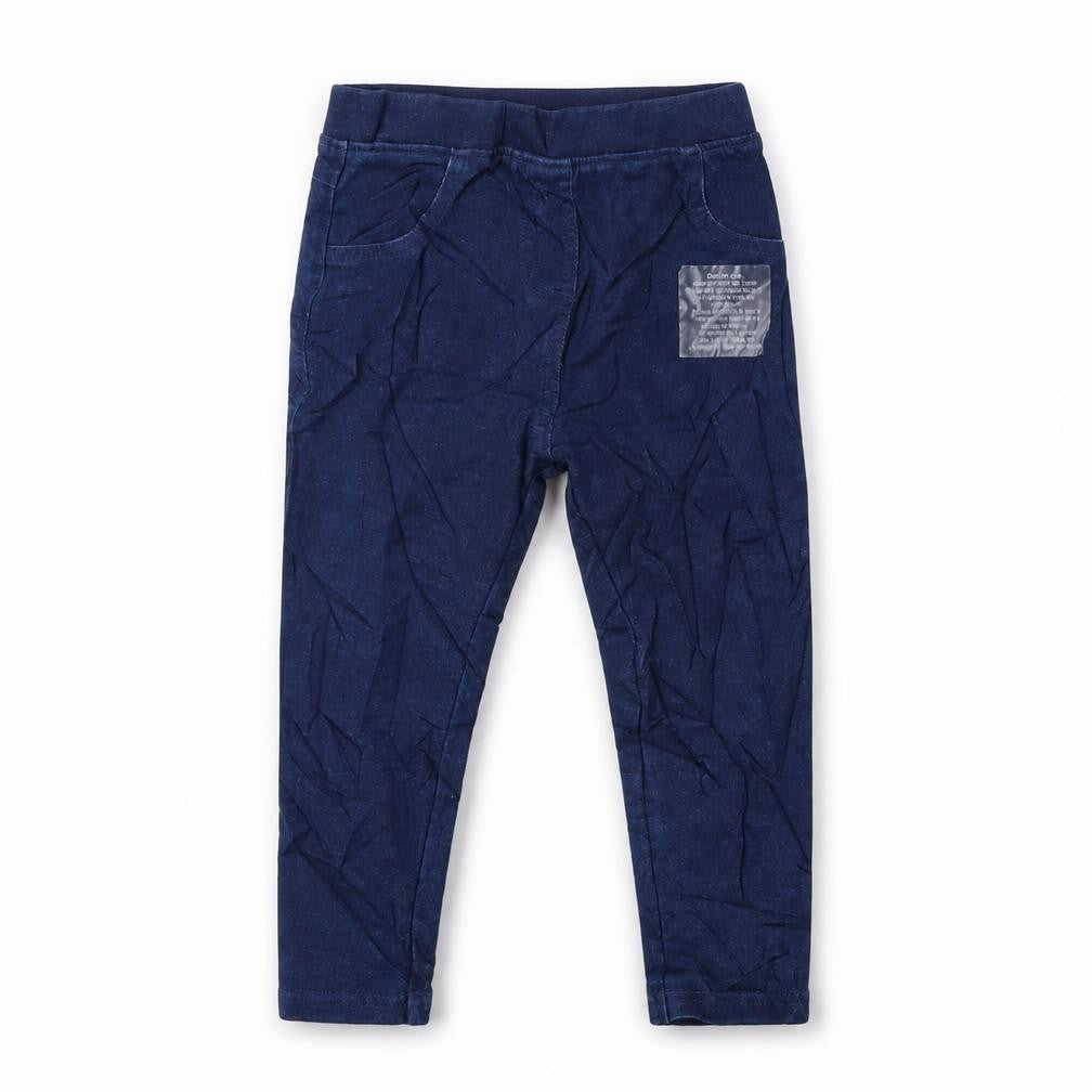 Marks and Spencer Girls Blue Cotton Jegging Jeans Size 2-3 Years Regular Pullover