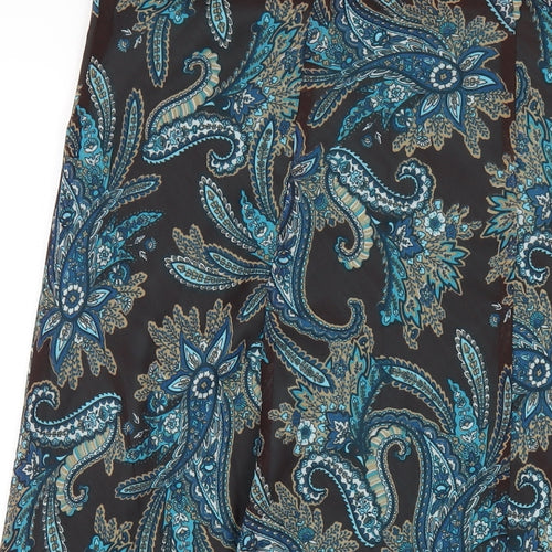 Damart Womens Multicoloured Geometric Polyester A-Line Skirt Size 14