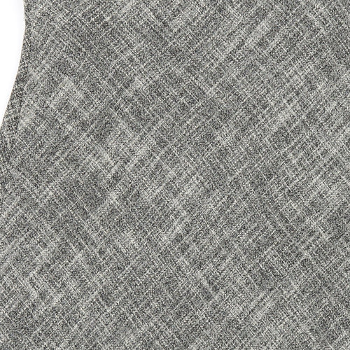 Marks and Spencer Womens Grey Polyester A-Line Skirt Size 14