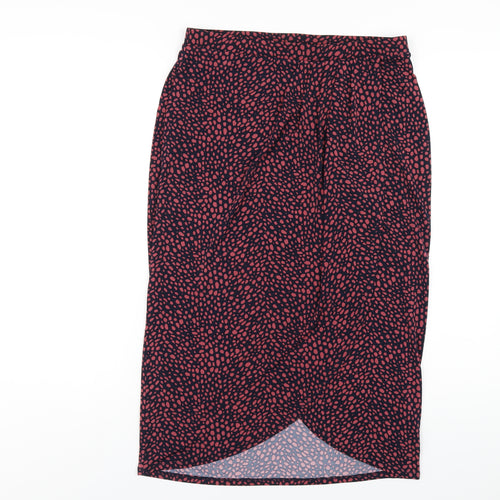 Oasis Womens Multicoloured Geometric Polyester A-Line Skirt Size M