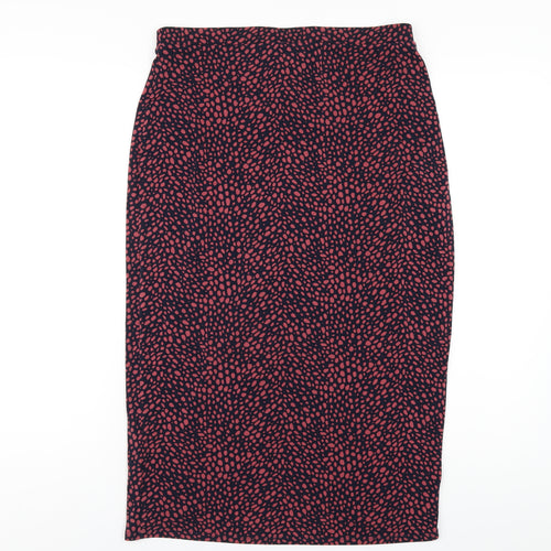 Oasis Womens Multicoloured Geometric Polyester A-Line Skirt Size M