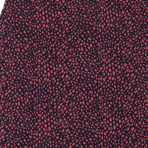 Oasis Womens Multicoloured Geometric Polyester A-Line Skirt Size M