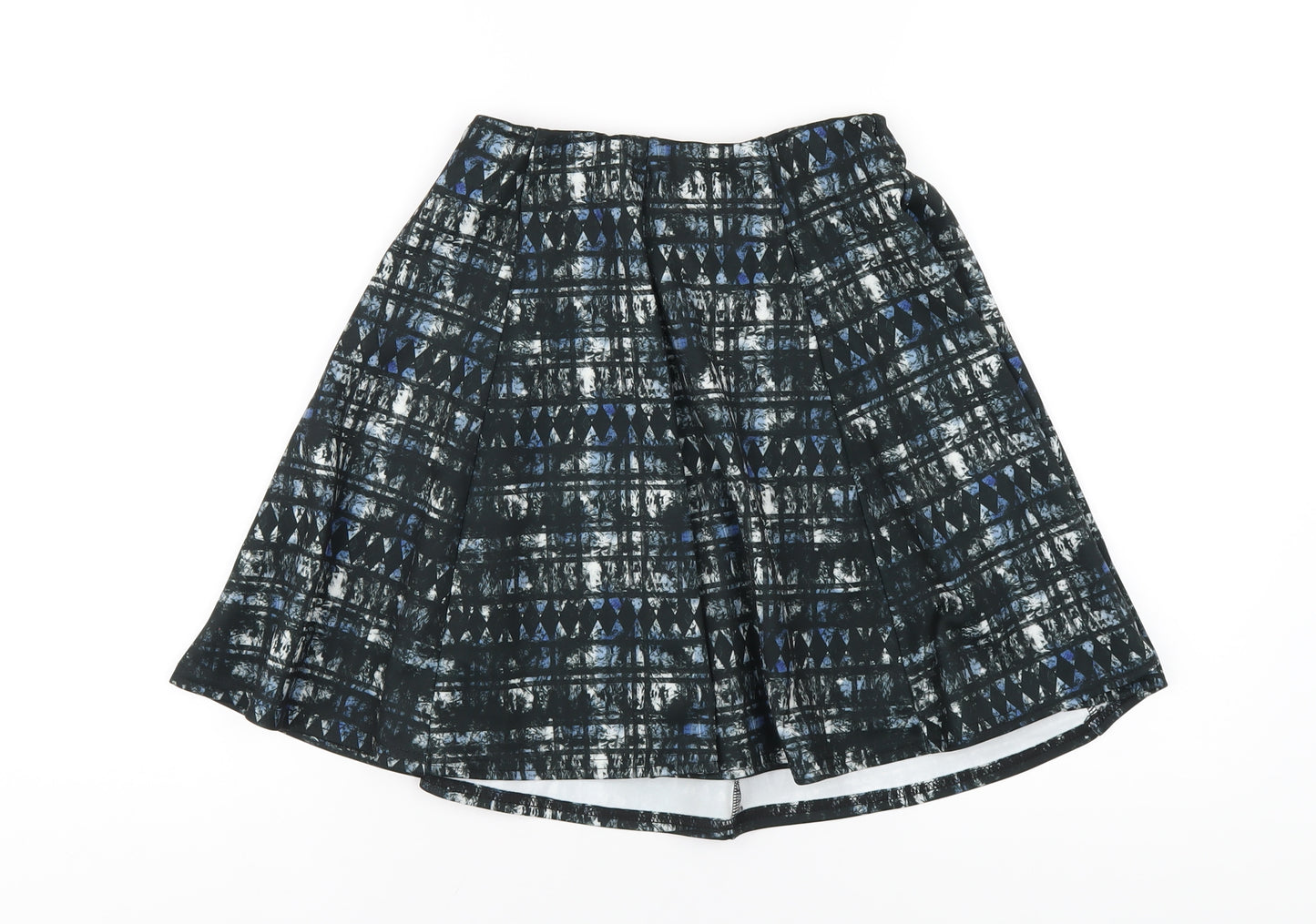 River Island Womens Multicoloured Geometric Polyester A-Line Skirt Size 8