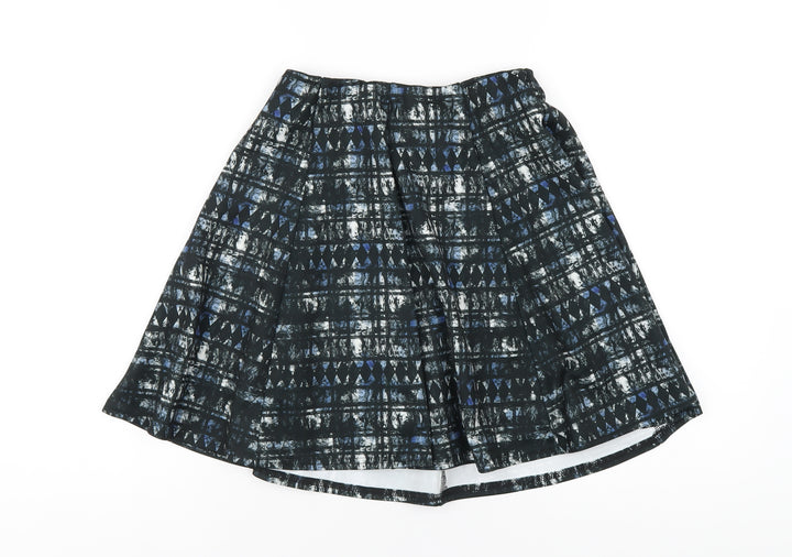 River Island Womens Multicoloured Geometric Polyester A-Line Skirt Size 8