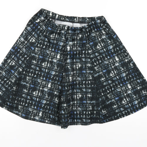 River Island Womens Multicoloured Geometric Polyester A-Line Skirt Size 8