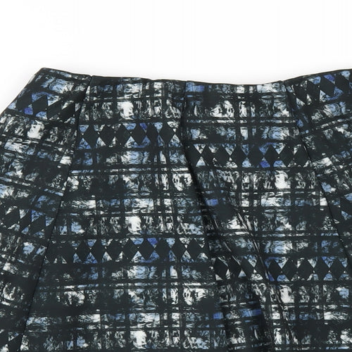 River Island Womens Multicoloured Geometric Polyester A-Line Skirt Size 8