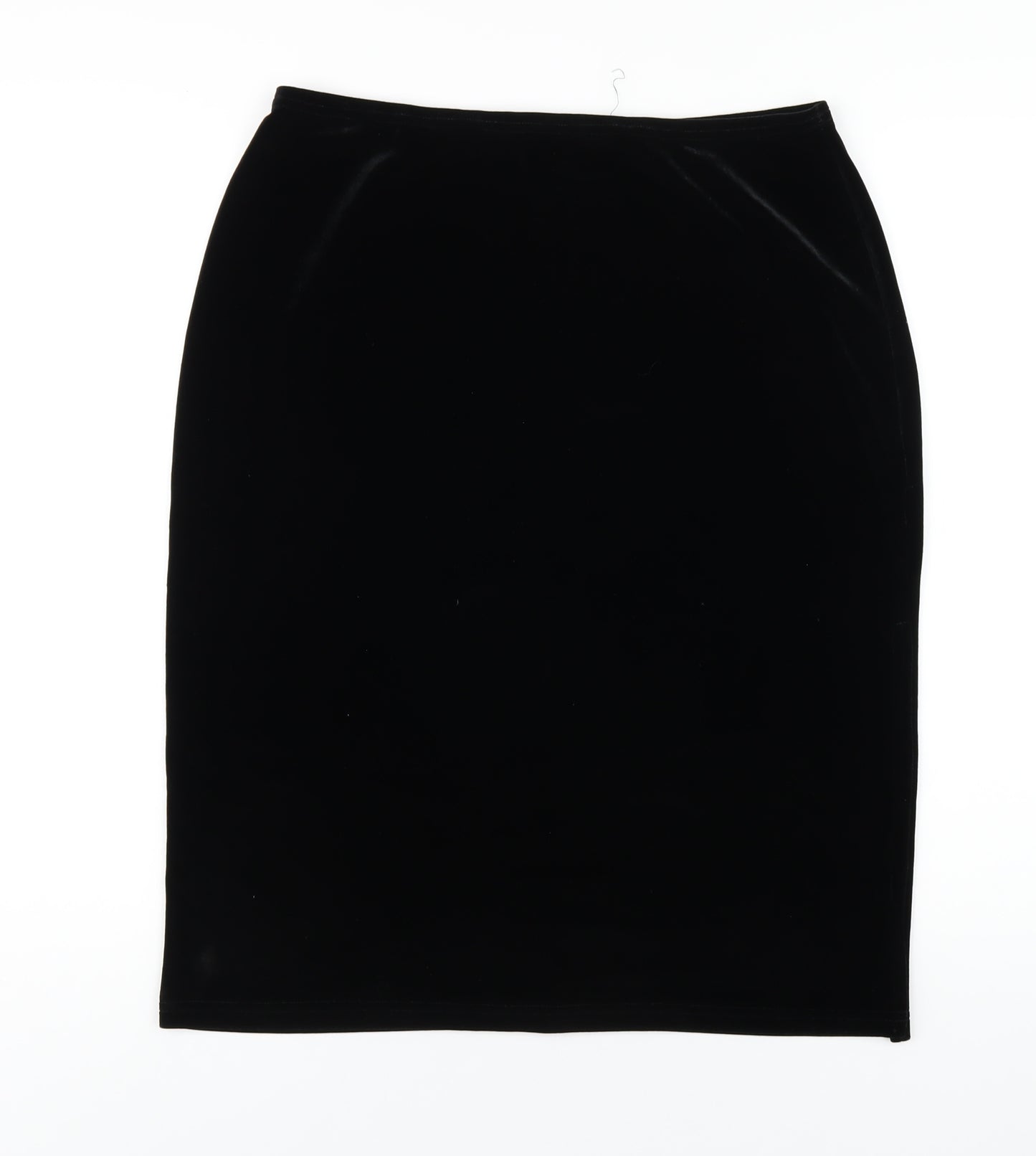 River Island Womens Black Polyester A-Line Skirt Size 16