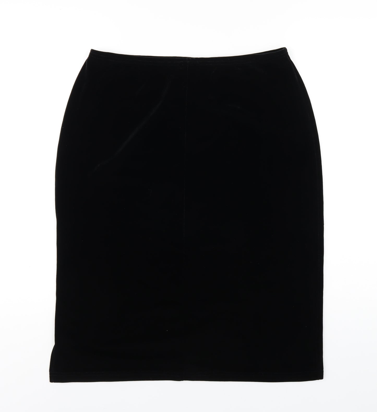 River Island Womens Black Polyester A-Line Skirt Size 16
