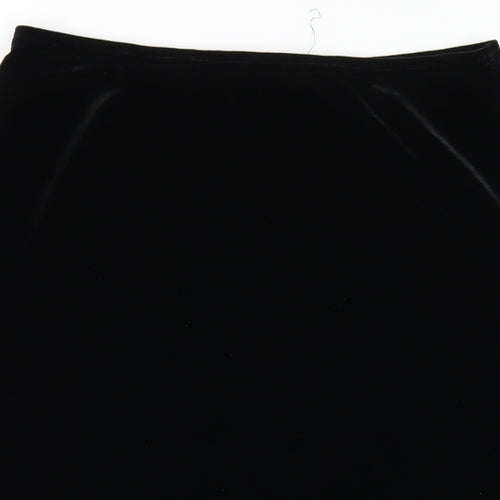 River Island Womens Black Polyester A-Line Skirt Size 16