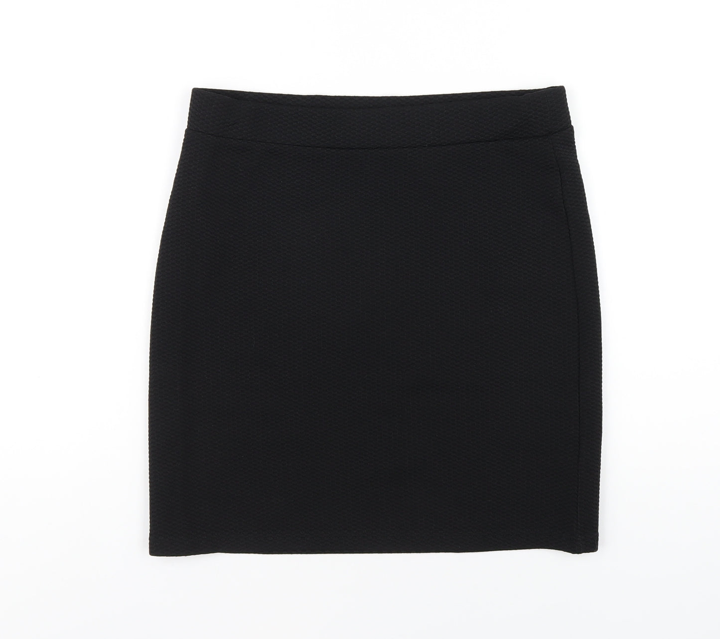 New Look Womens Black Polyester Mini Skirt Size 12