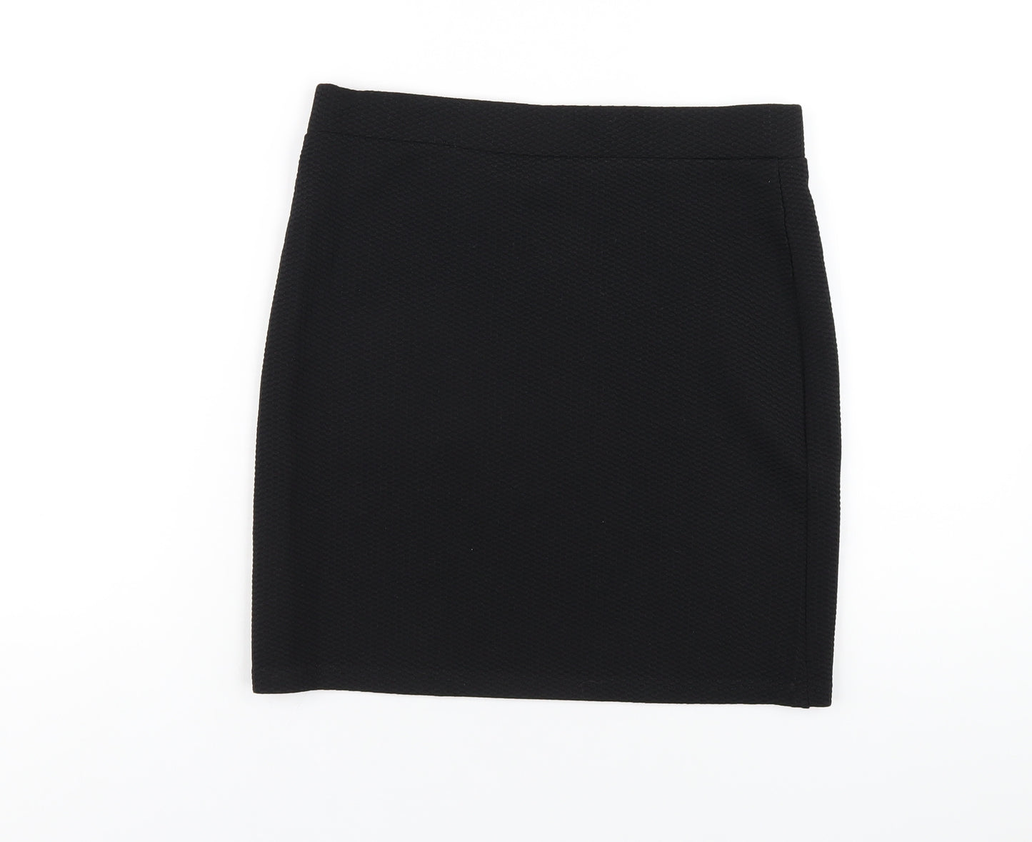 New Look Womens Black Polyester Mini Skirt Size 12