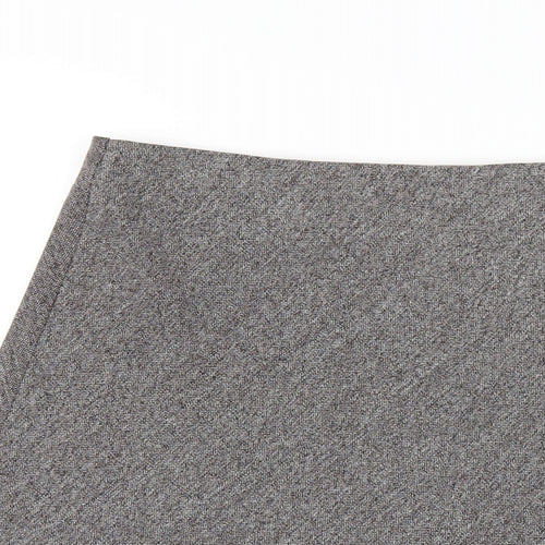 Marks and Spencer Womens Grey Polyester A-Line Skirt Size 10