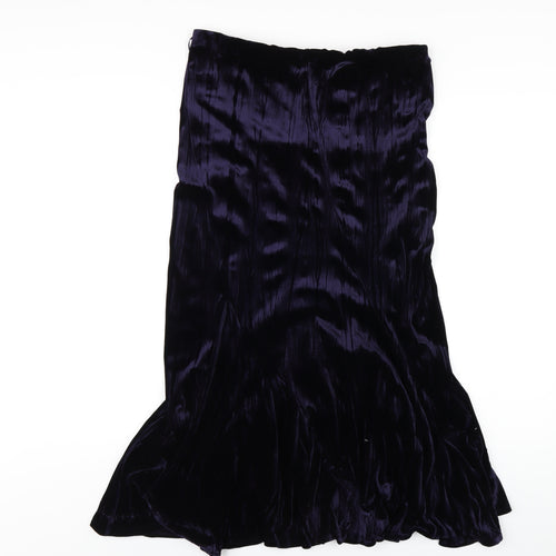 J. Taylor Womens Blue Polyester A-Line Skirt Size 12