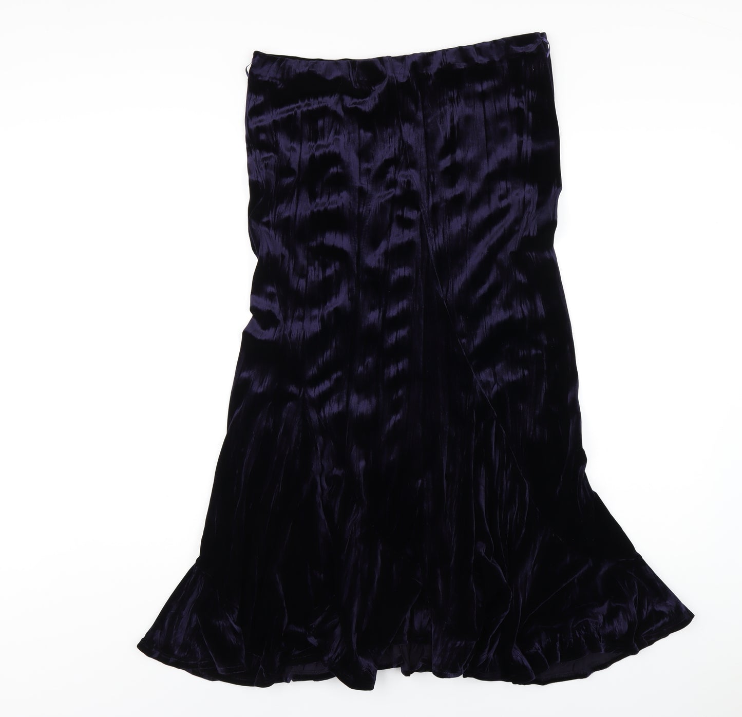 J. Taylor Womens Blue Polyester A-Line Skirt Size 12