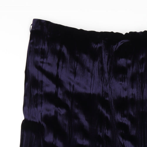 J. Taylor Womens Blue Polyester A-Line Skirt Size 12