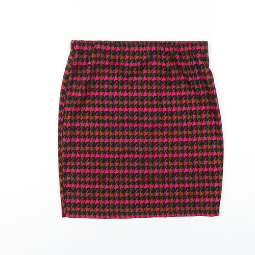 Dorothy Perkins Womens Multicoloured Geometric Polyester Straight & Pencil Skirt Size 8