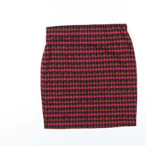 Dorothy Perkins Womens Multicoloured Geometric Polyester Straight & Pencil Skirt Size 8