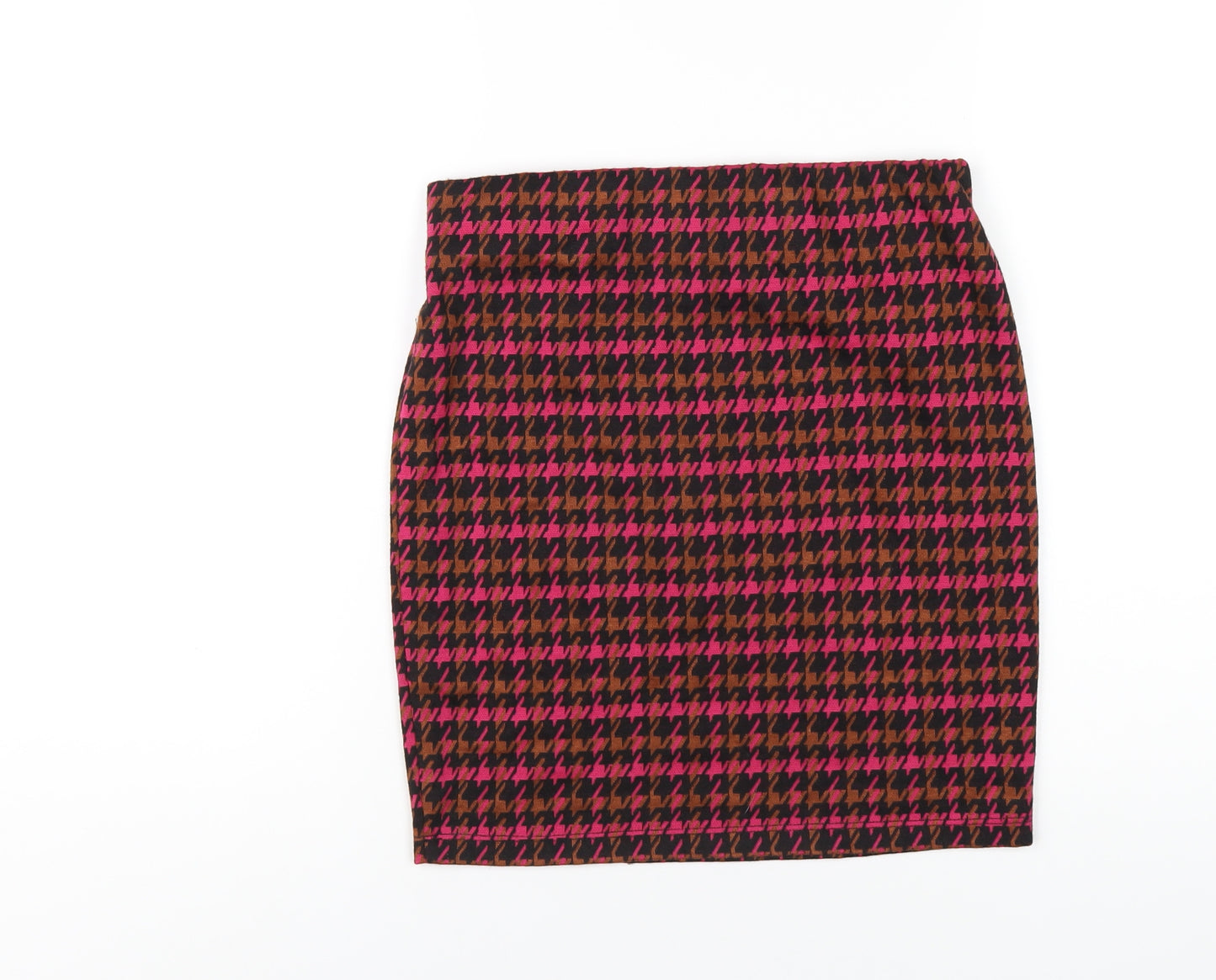 Dorothy Perkins Womens Multicoloured Geometric Polyester Straight & Pencil Skirt Size 8