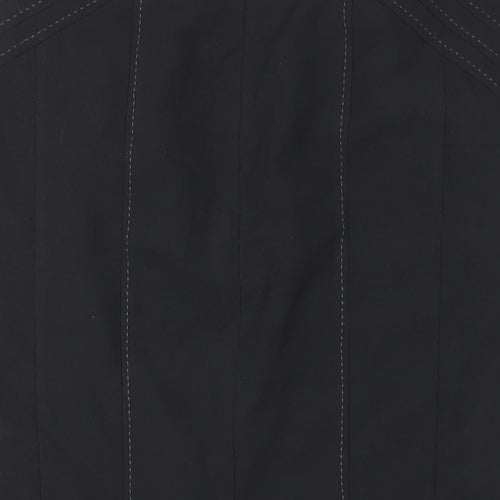 Marks and Spencer Womens Grey Polyester Straight & Pencil Skirt Size 12 Zip