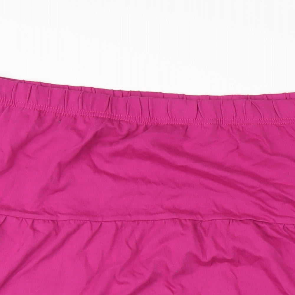 American Sweetheart Womens Pink Cotton A-Line Skirt Size 2XL