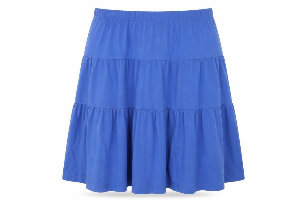 American Sweetheart Womens Blue Cotton A-Line Skirt Size 3XL