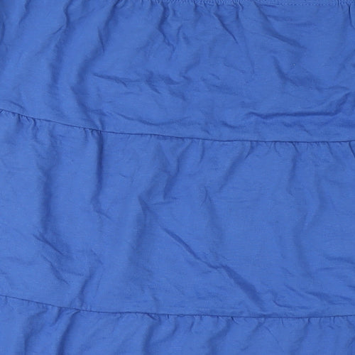 American Sweetheart Womens Blue Cotton A-Line Skirt Size 3XL