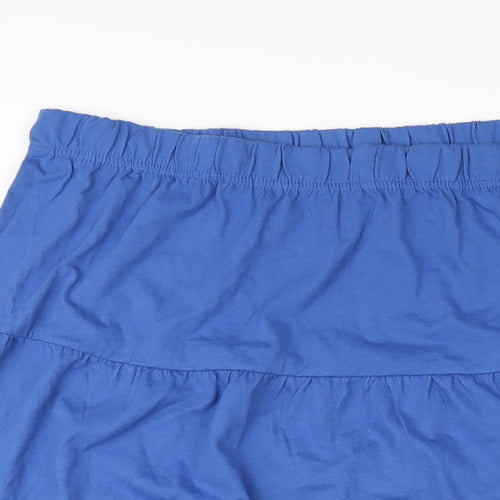 American Sweetheart Womens Blue Cotton A-Line Skirt Size 3XL