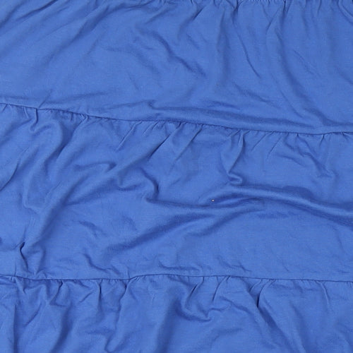 American Sweetheart Womens Blue Cotton A-Line Skirt Size 3XL