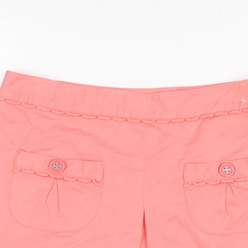 Dickins & Jones Womens Pink Cotton A-Line Skirt Size 14 Zip