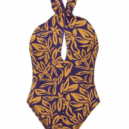 Zara Womens Purple Floral Polyester Bodysuit One-Piece Size S Snap