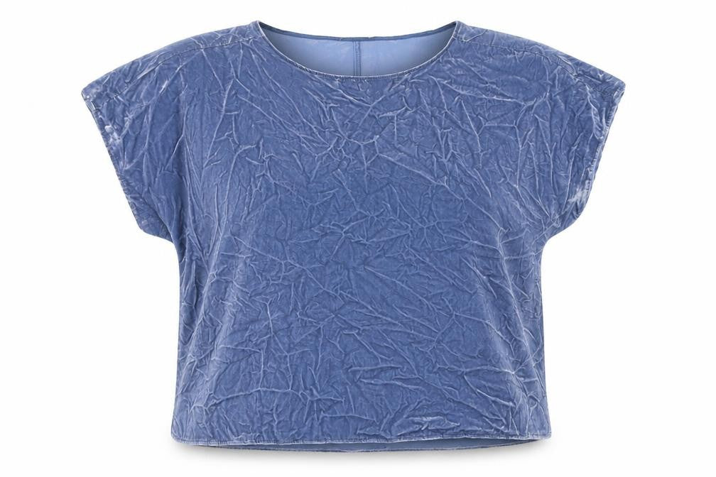 Front view of Marks & Spencer Blue Women’s, size UK 20, T-Shirt