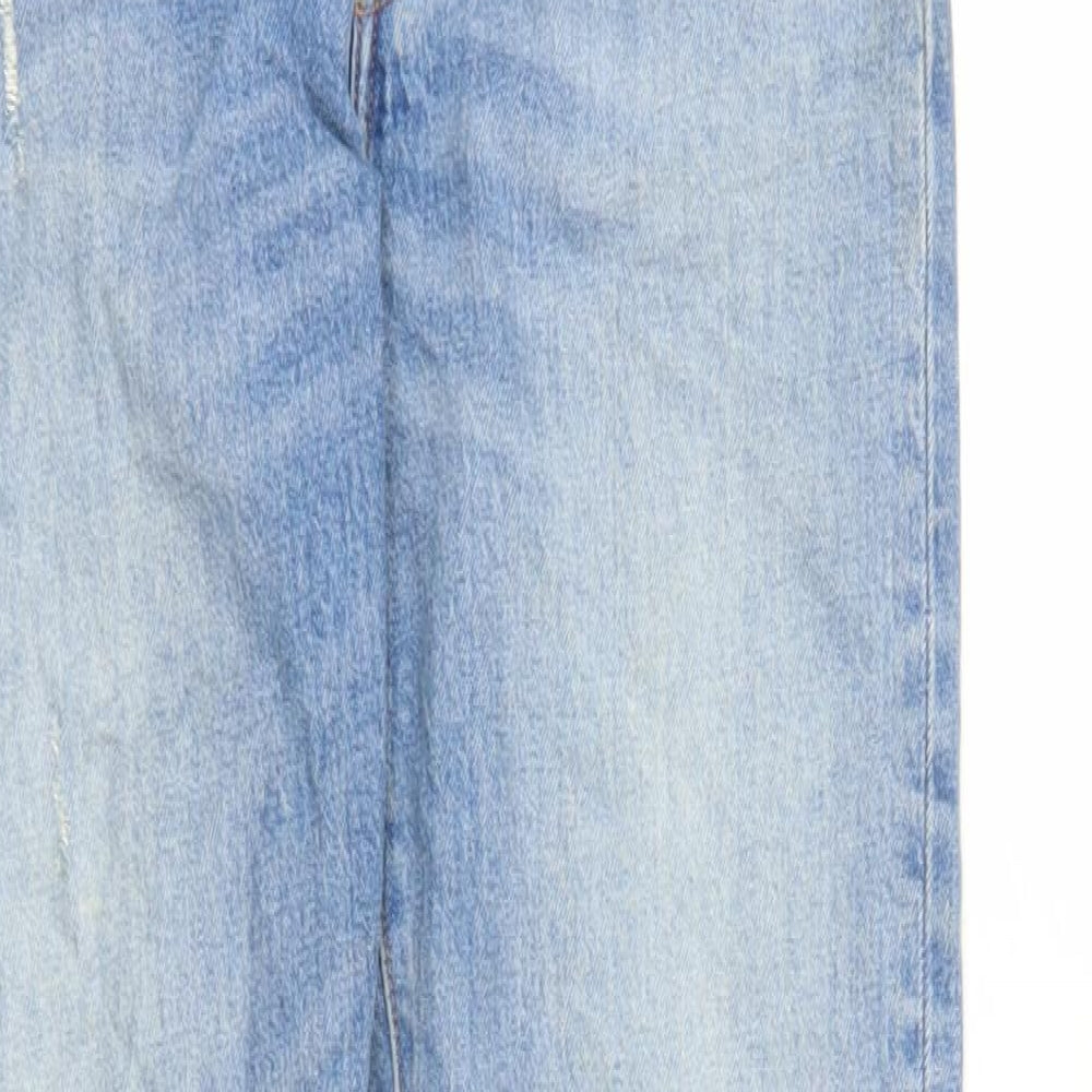 Levi's Mens Blue Cotton Straight Jeans Size 30 in L30 in Regular Button - Pockets