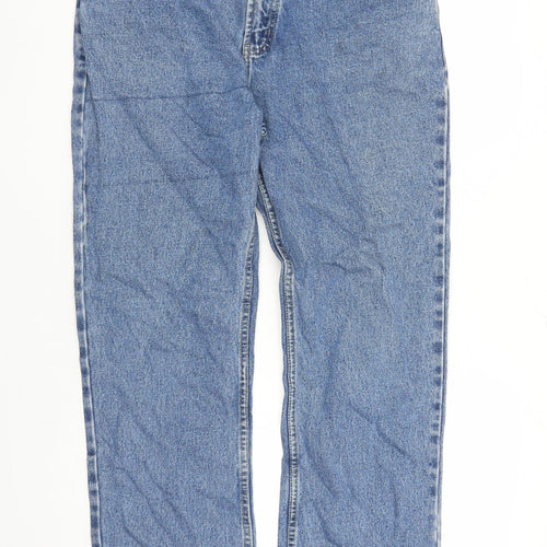 Denim & Co. Mens Blue Cotton Straight Jeans Size 36 in L30 in Regular Zip - Pockets