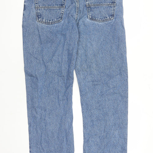 Denim & Co. Mens Blue Cotton Straight Jeans Size 36 in L30 in Regular Zip - Pockets