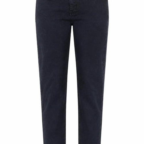 Topshop Womens Black Cotton Straight Jeans Size 28 in L27 in Regular Zip - Pockets Long Leg