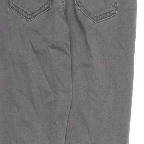 Marks and Spencer Womens Grey Cotton Jegging Jeans Size 12 L28 in Regular - Elasticated Waist