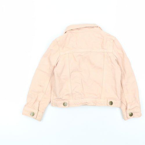 John Lewis Girls Pink Jacket Size 3 Years Button