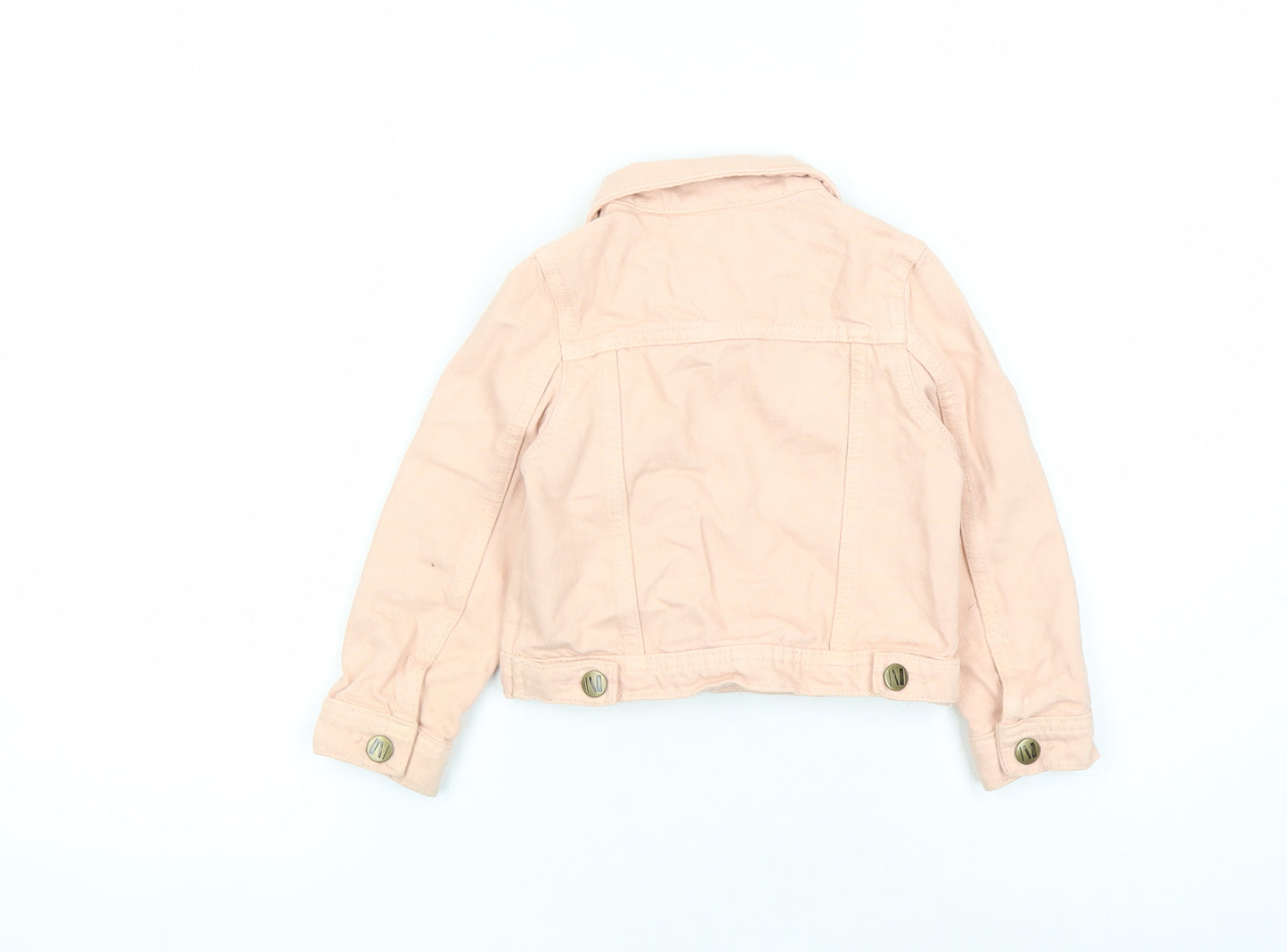 John Lewis Girls Pink Jacket Size 3 Years Button