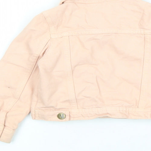 John Lewis Girls Pink Jacket Size 3 Years Button