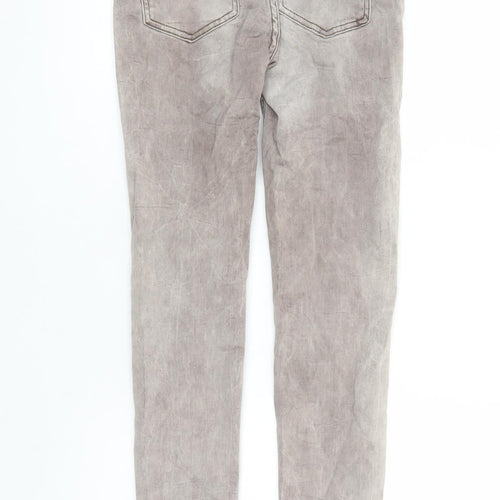 Supertrash Womens Grey Cotton Skinny Jeans Size 28 in L31 in Regular Zip - Pockets