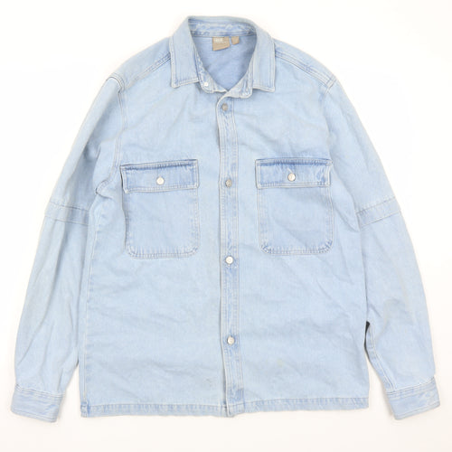 ASOS Mens Blue Jacket Size M Button