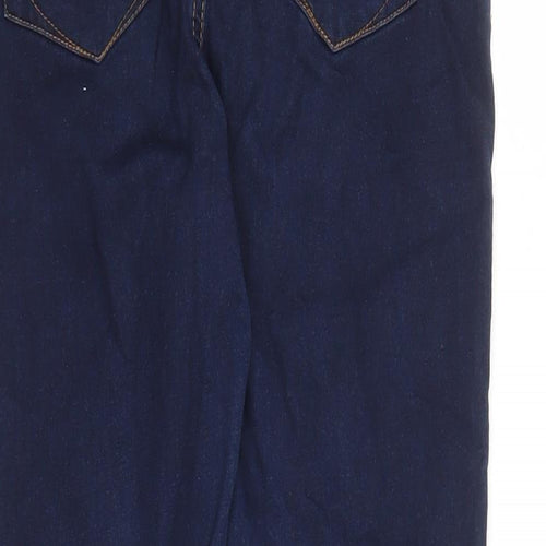 Denim & Co. Womens Blue Cotton Skinny Jeans Size 14 L26 in Regular Zip - sh