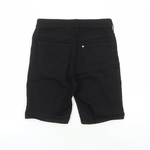 H&M Boys Black Cotton Biker Shorts Size 11-12 Years L8 in Regular Zip - Pockets