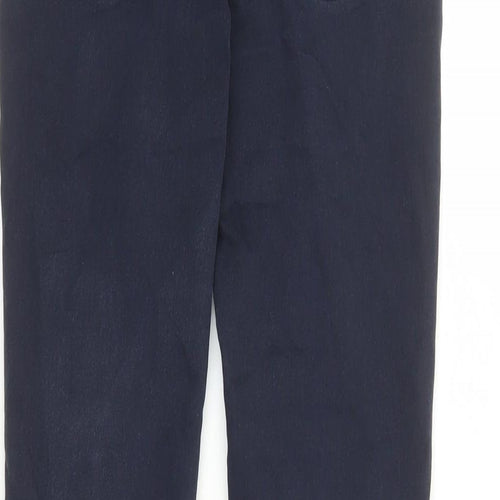 H&M Womens Blue Cotton Skinny Jeans Size 8 L28 in Regular Zip - Pockets