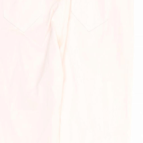 New Look Womens Pink Cotton Skinny Jeans Size 12 L28 in Regular Zip - Pockets