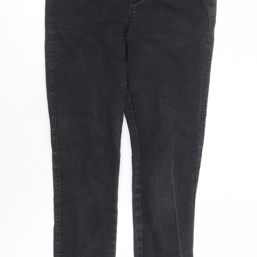 Denim & Co. Womens Black Cotton Jegging Jeans Size 8 L27 in Regular - Elasticated Waist